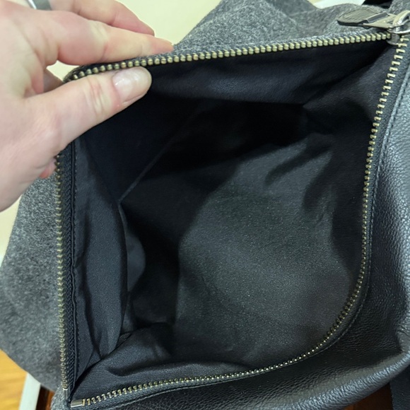 Coach Black and Gray Tote Bag wool leather - Picture 7 of 8